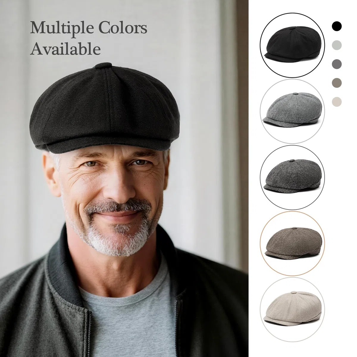 SAKTHIVEL Coppola Uomo Basco Berretto Piatto Baschi Uomo Vintage Scozzesi Irlandese Flat cap