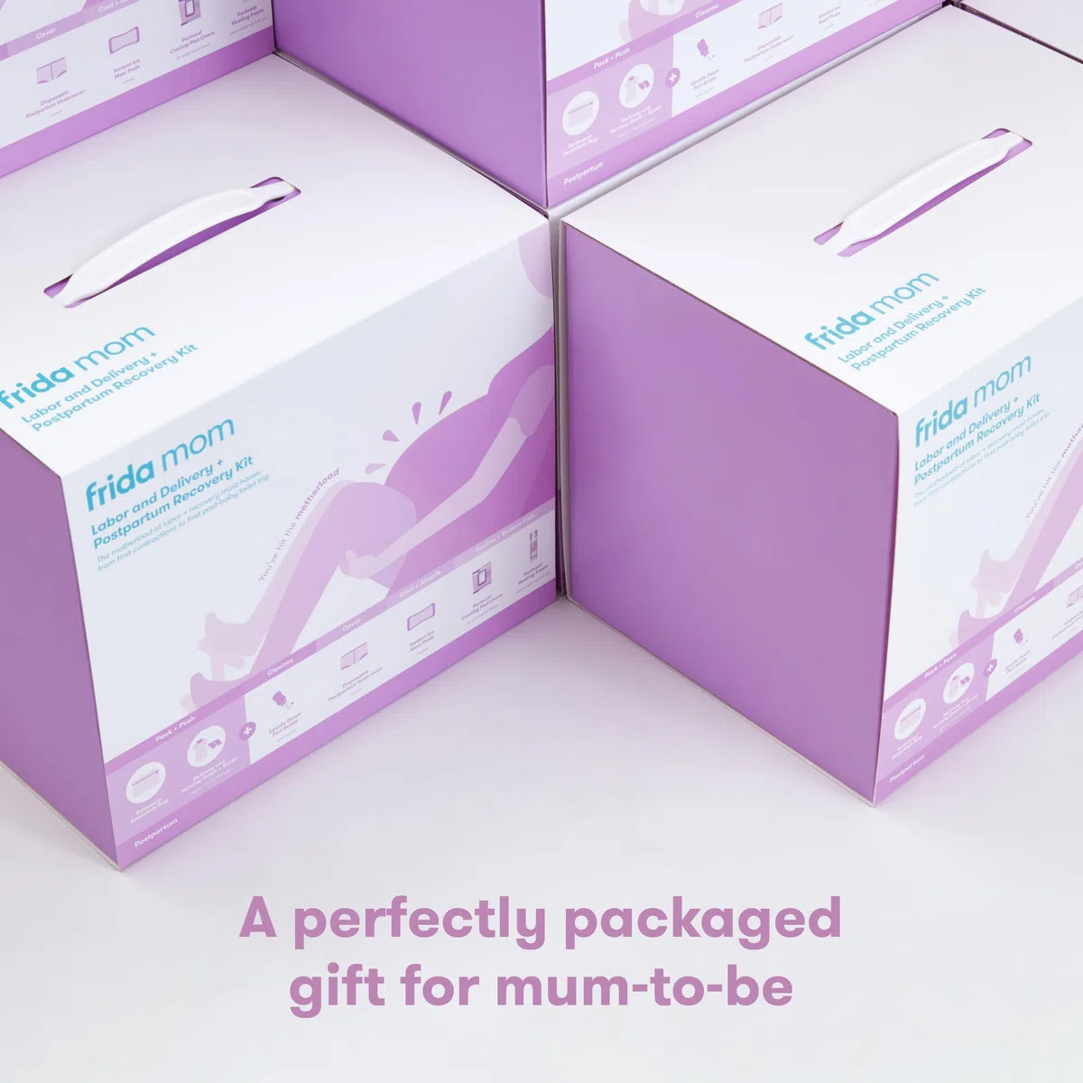 Frida Mom- Kit per il travaglio e recupero post-parto,include: Camicia da notte,Biancheria intima post-parto,Peri Bottle,Maxi assorbenti,Salviette refrigeranti,Schiuma all'amamelide,Calze antiscivolo
