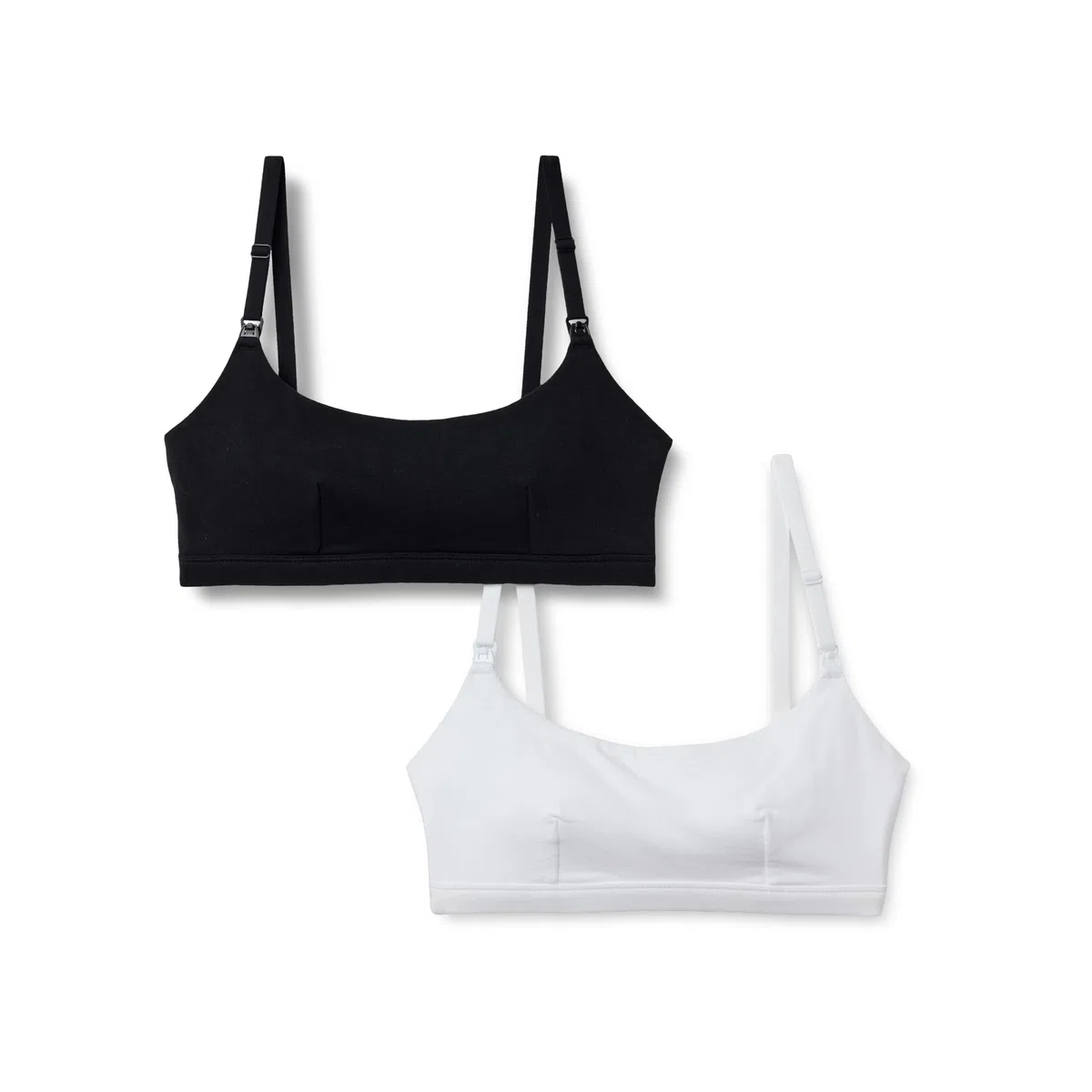 Amazon Essentials Reggiseno da Allattamento in Jersey di Cotone Donna, Pacco da 2