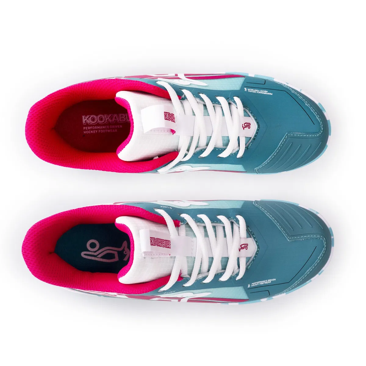 Kookaburra Kookaburra Orbit Junior Hockey Shoe |Mint/Pink Scarpa da hockeyUnisex - Bambini e Ragazzi