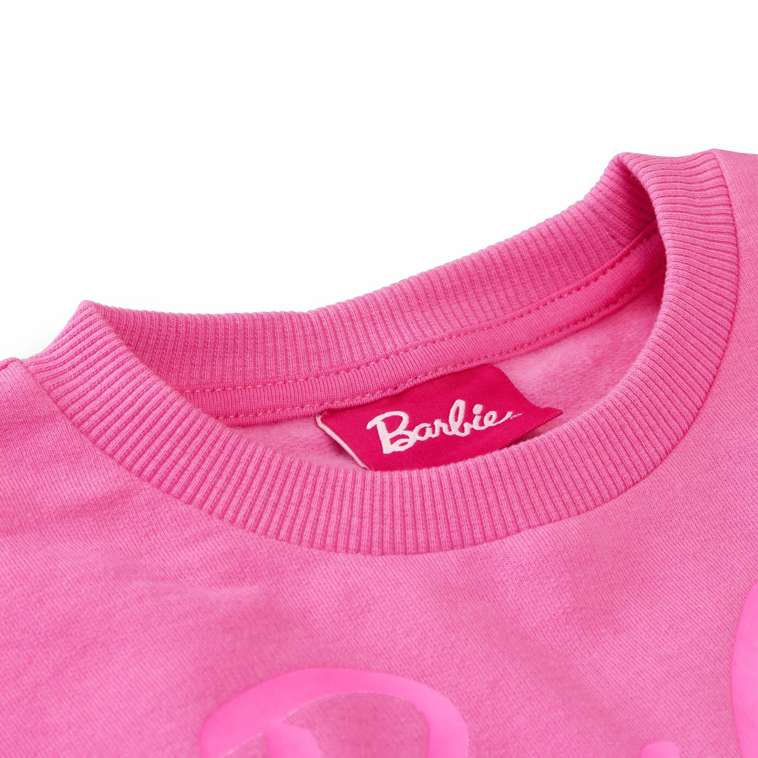 Barbie Felpa con Paillettes per Ragazze Felpe a Maniche Lunghe