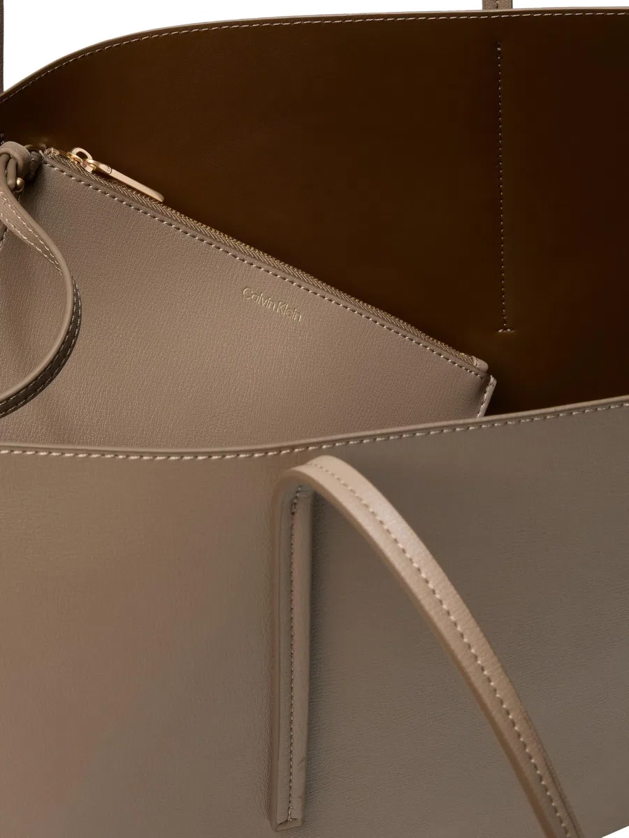 Calvin Klein Donna Borsa Tote Bag Foil Logo con Custodia Estraibile