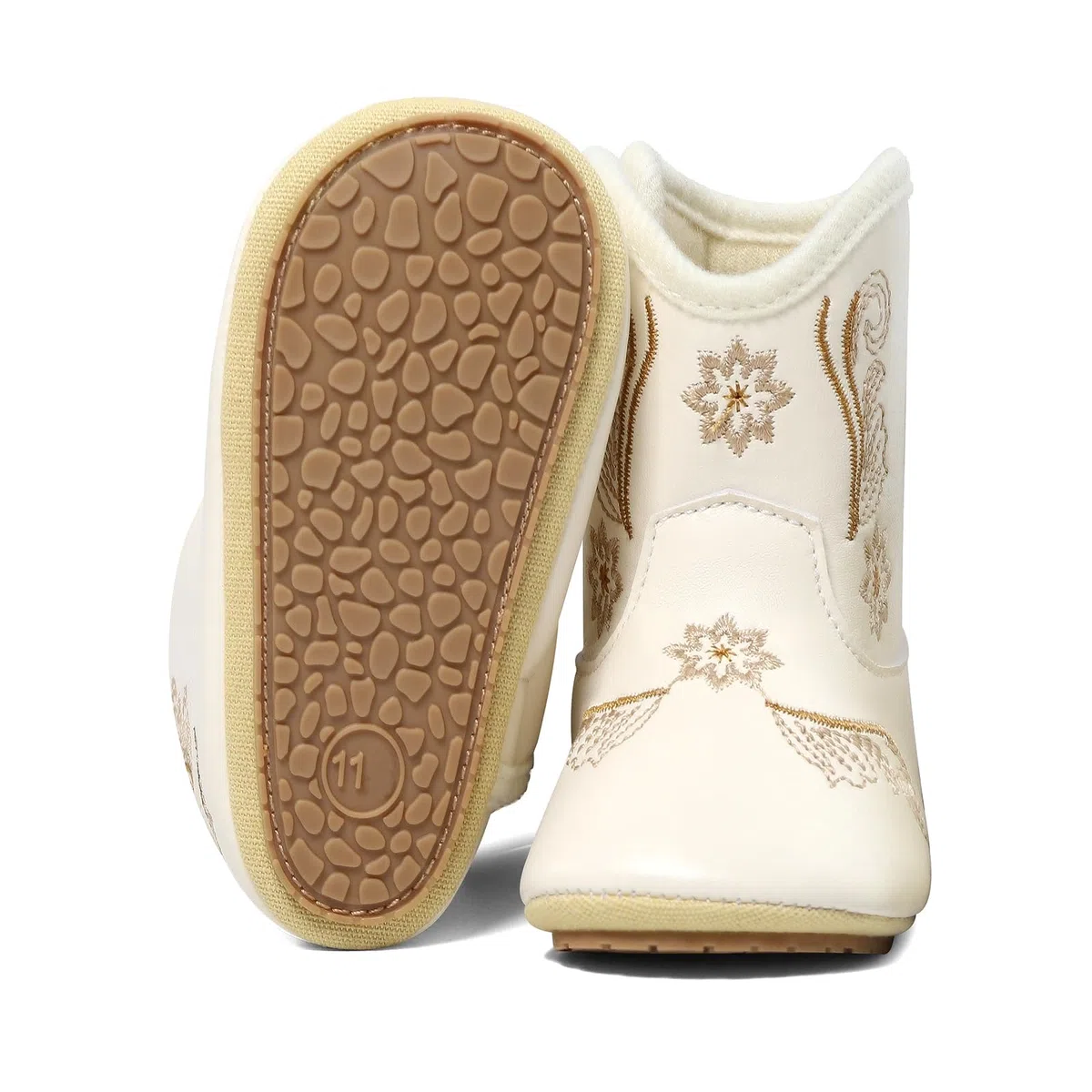 Stivaletti Neonato Neonata Stivali da Cowboy Prima Infanzia Scarpe Primi Passi in PU pelle