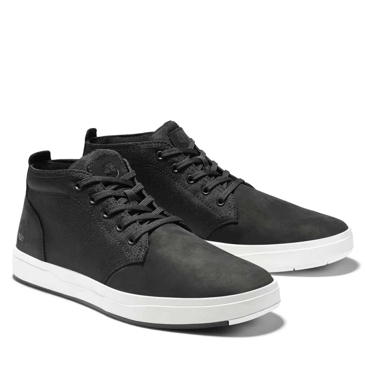 Timberland Men's Davis Square Mid Lace Up Sneaker BlackHigh-Top Sneakers