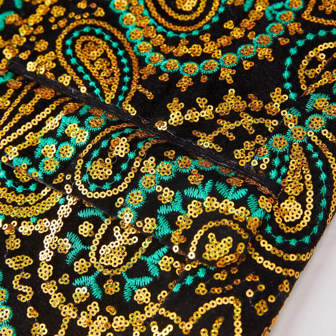 Giacca da Uomo con Paillettes Lucide Giacca Classica da Abito Floreale Moda, Adatta per Feste, Matrimoni, Banchetti, Balli