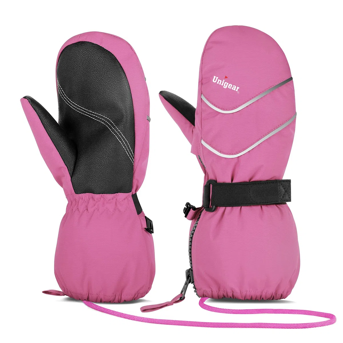 Unigear Guanti da sci per bambini, impermeabili e antivento, traspiranti, caldi, per ragazzi e ragazze dai 1 agli 8 anni