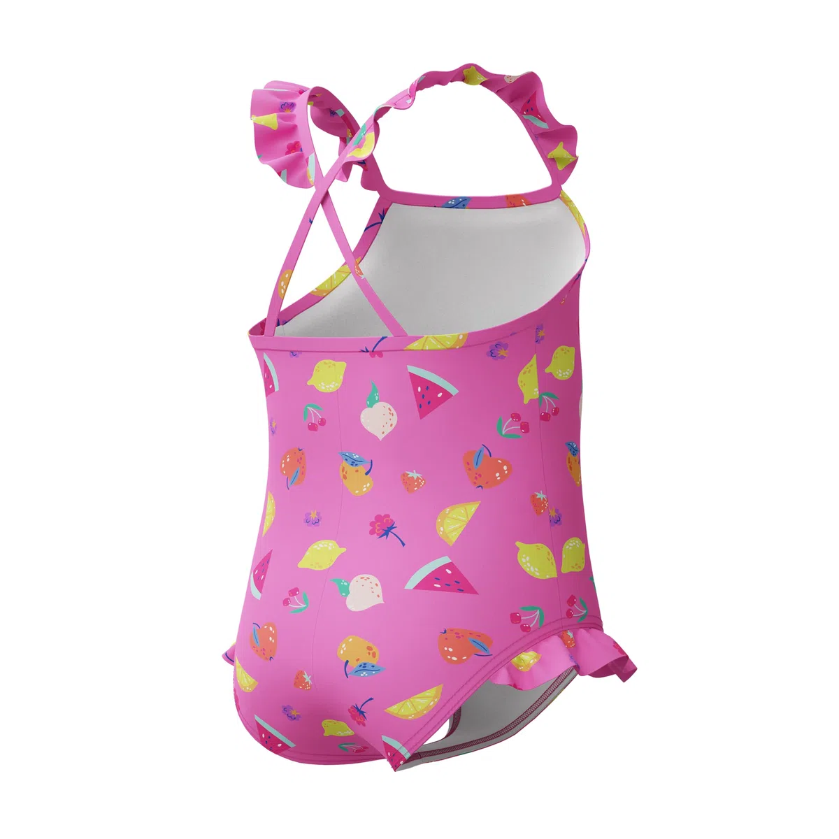 Speedo Frill Thinstrap One Piece Costume da Bagno Bambine e Ragazze