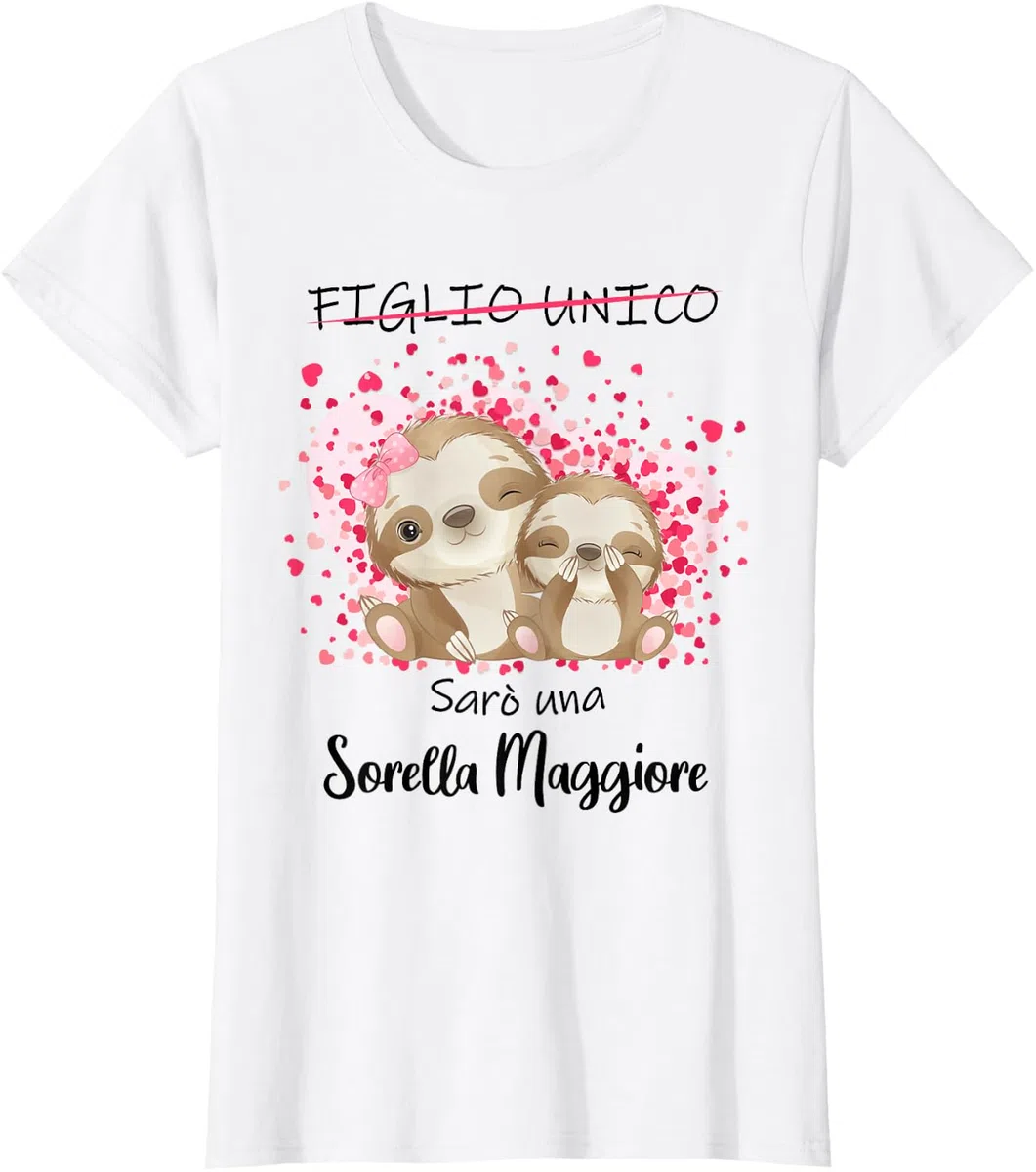 Sarò Una Sorella Maggiore 2027 Annunciare Gravidanza Idee Maglietta