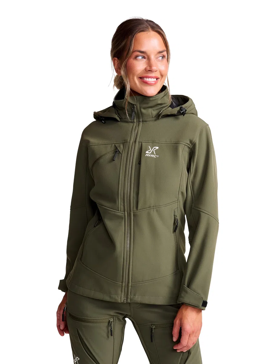 RevolutionRace Hiball Softshell Jacket da Donna, Giacca da Esterno per Escursionismo