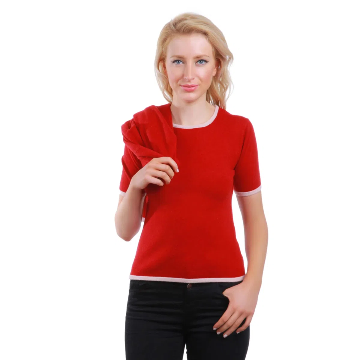 Twin-Set Bicolore 85% Cashmere e 15% Seta