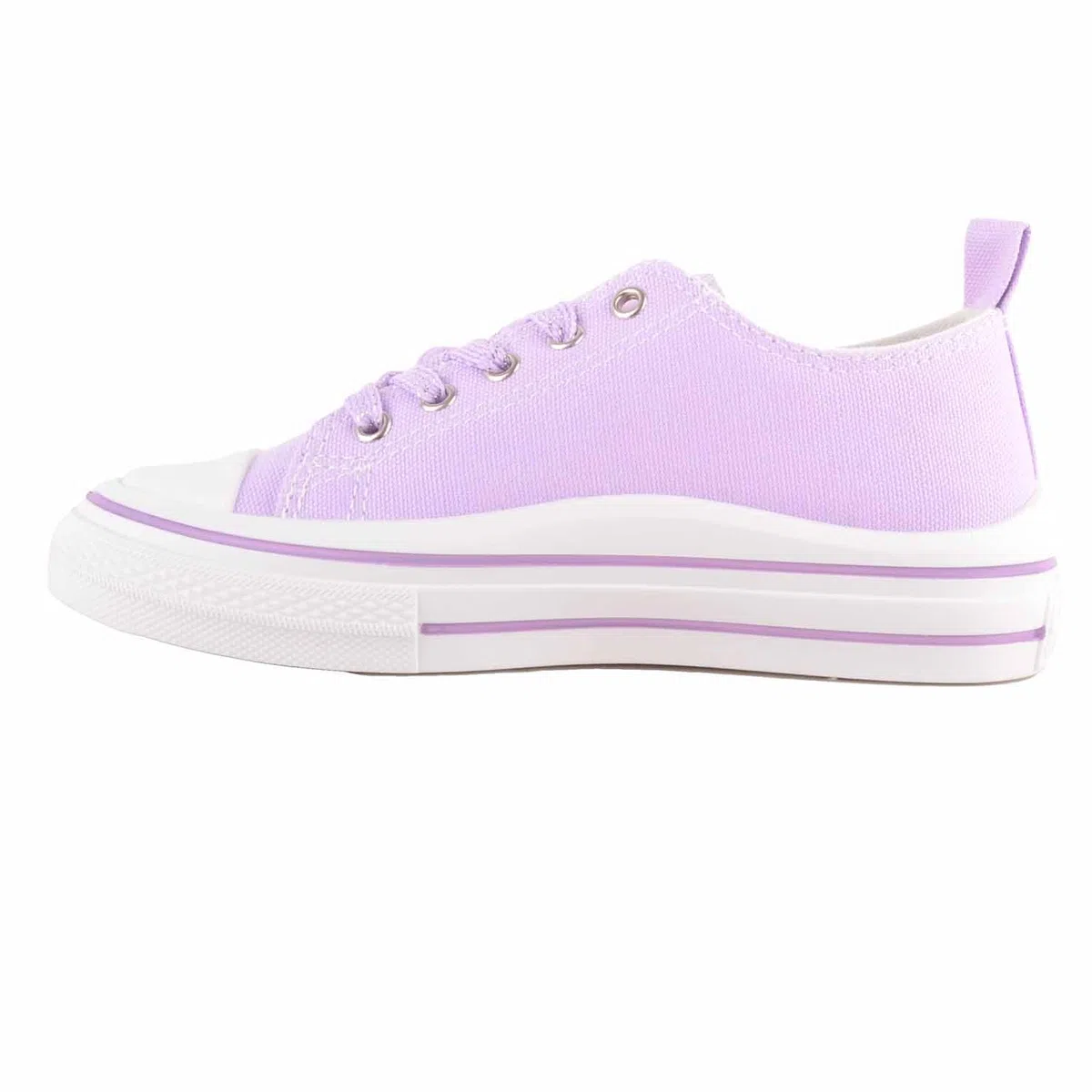 ABSOLUTE FOOTWEAR Décolleté basse per bambini in tela con lacci e suola spessa