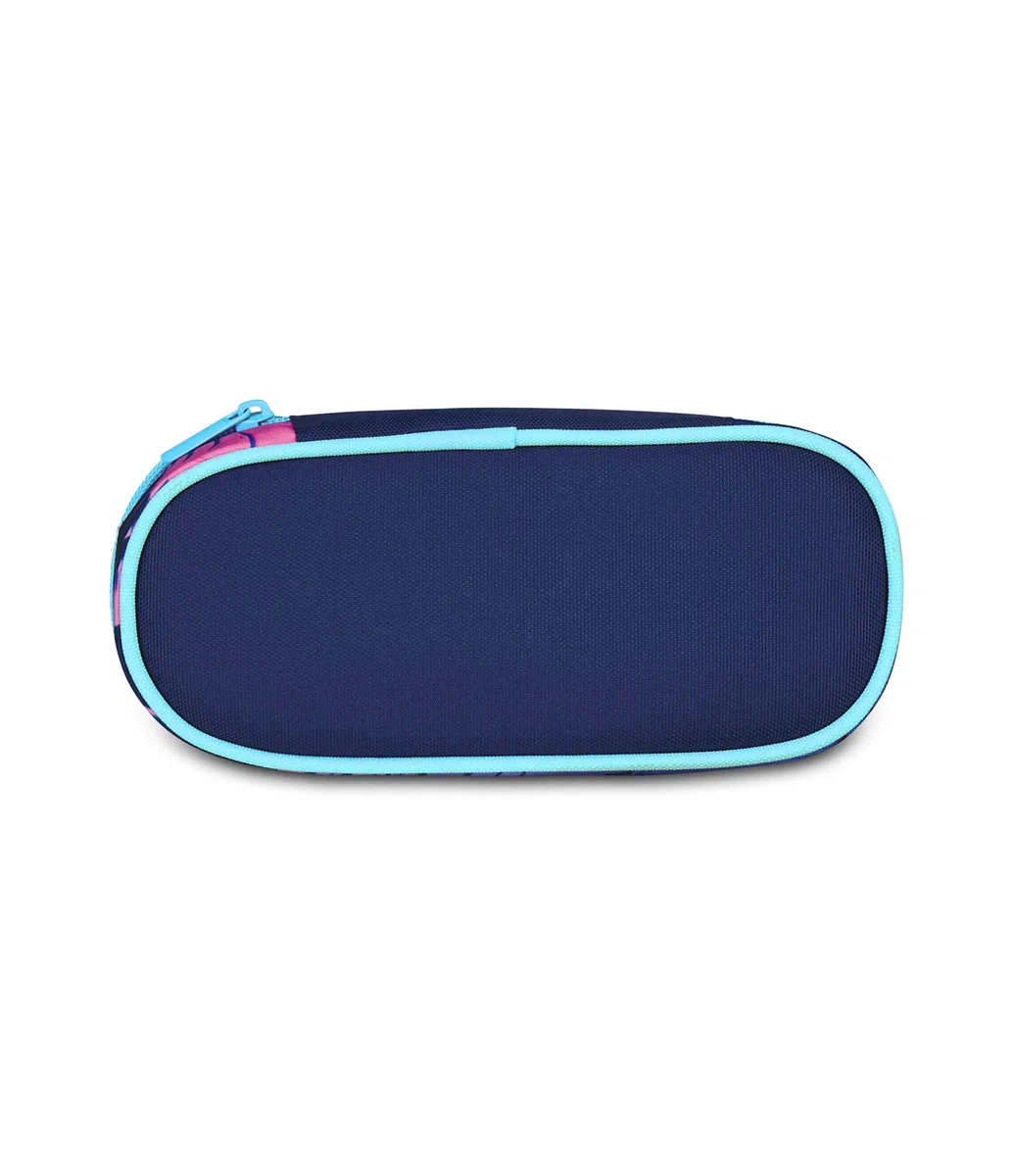 Seven Portapenne Lilo & Stitch Scuola Round Plus, Celeste e Rosa, Astuccio Ovale Con Elastici e Tasca Per Penne, Matite e Accessor, Scuola Elementare e Media, Bambina e Ragazza