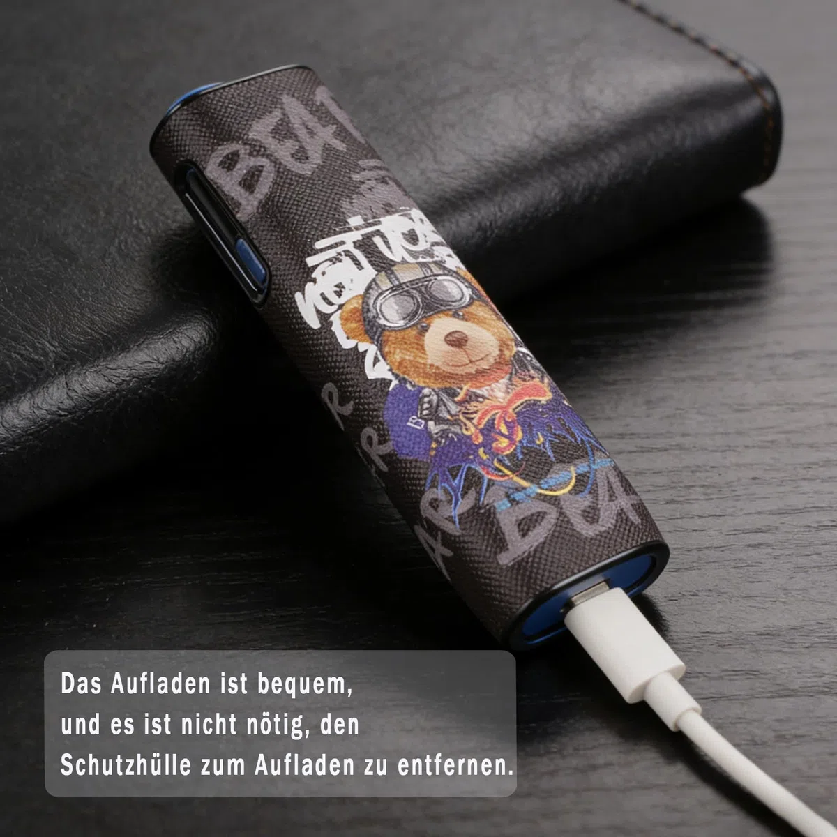 Custodia protettiva compatibile con custodia iqos, compatibile con iluma i one cover in pelle PU, design grazioso, protezione dai graffi, accessorio starter set di protezione (viola)