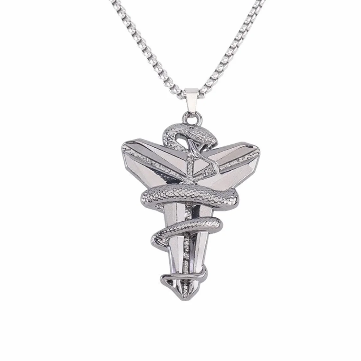 Basket Fan Memorial Collana Pendente Vipera Mamba Cross Collana Ragazzi e Ragazze Gioielli Trendy Matching