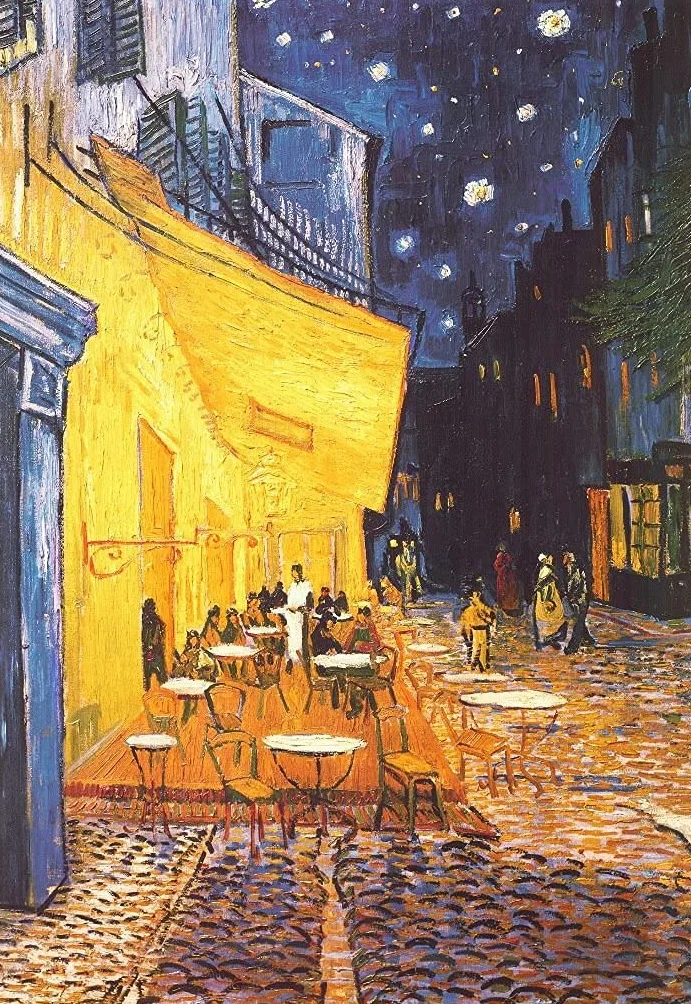 VON LILIENFELD Portaocchiali Astuccio Occhiali Regalo Arte Vincent van Gogh: Caffè notturno