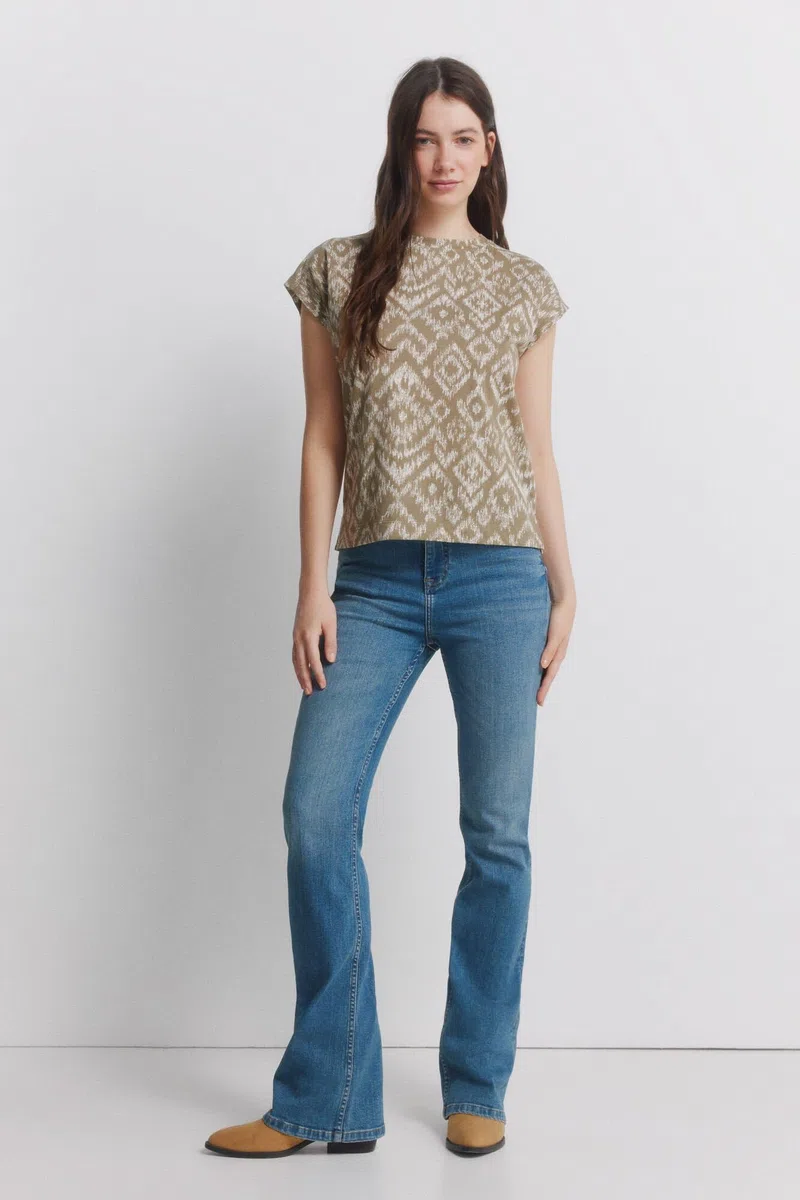 Springfield S/S Ethnic T-Shirt T Shirt Donna