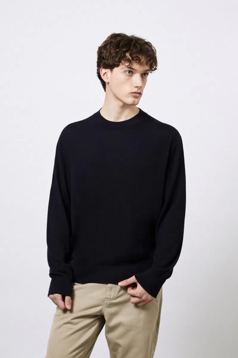 Diana Studio - Girocollo in Cashmere e Lana Merino, Uomo, Maniche Lunghe, Casual Fit