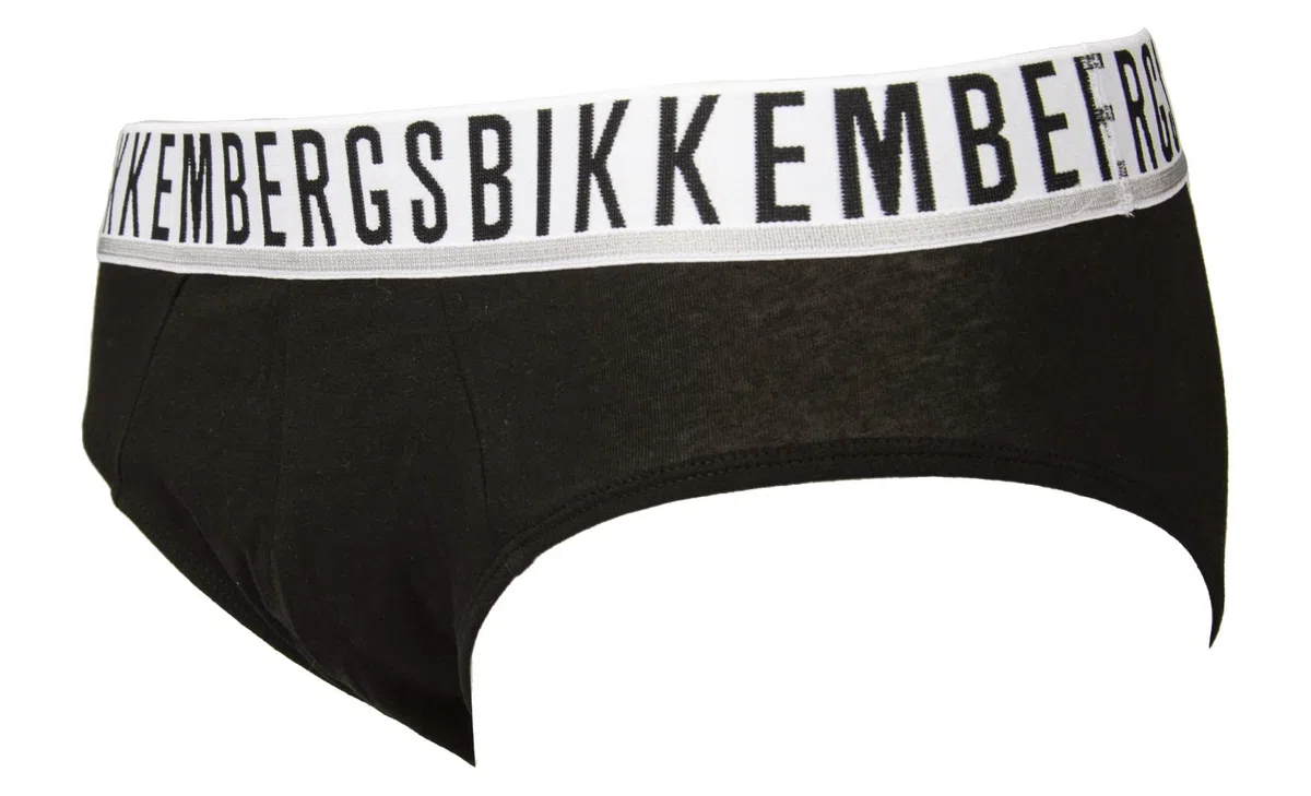 Slip Uomo Bikkembergs Confezione 2 Pezzi Elastico a Vista Cotone Elasticizzato Underwear Articolo BKK1USP01BI Bipack Briefs