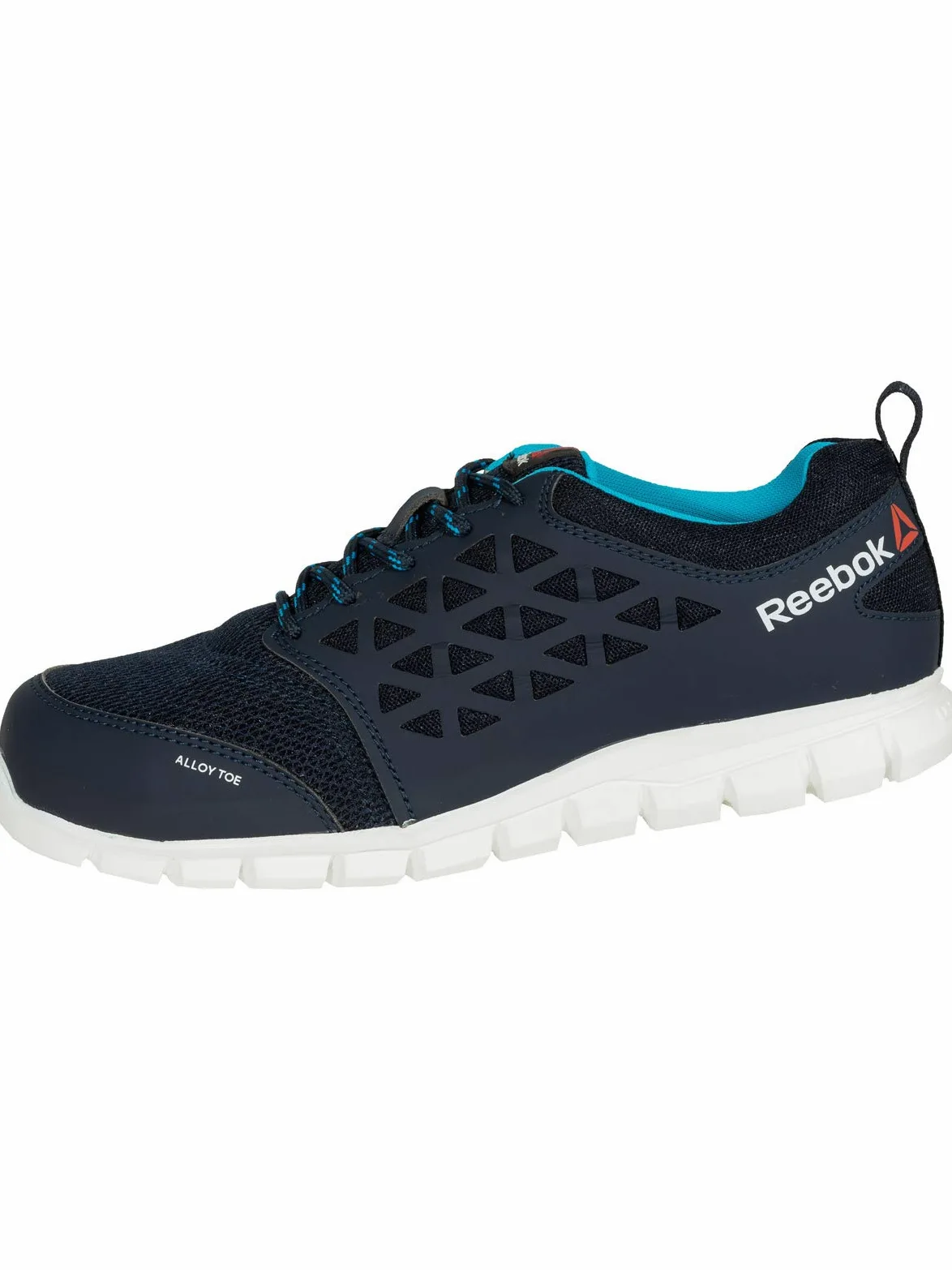 Reebok Sneakers di Sicurezza in Microfibra Blu Marino con Puntale in Alluminio S1P SRC 37 Blu Marino