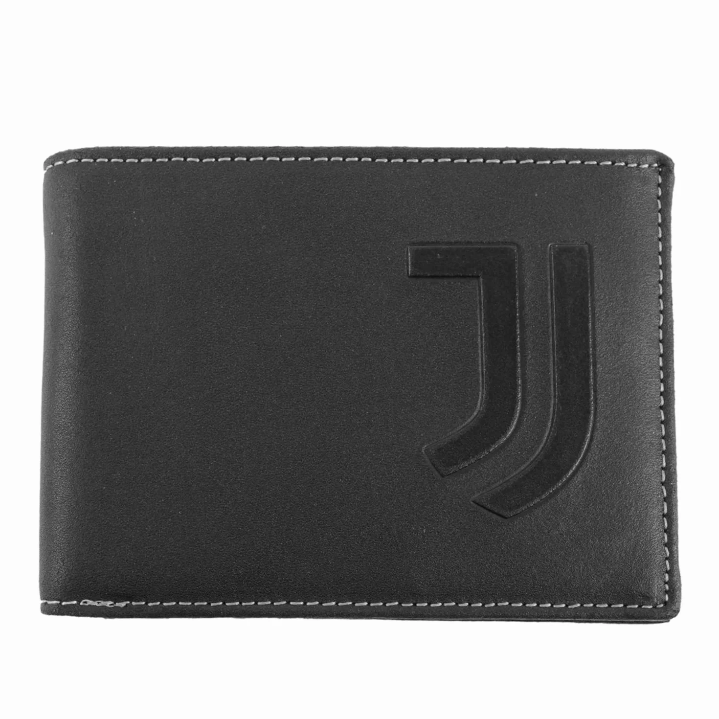 Portafoglio Pelle Prodotto Ufficiale Juventus - Official Merchandising Misure: cm. 12,5 x 9, nero