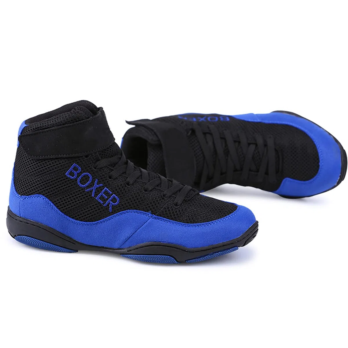 DAMANDO Scarpe da Boxe da Donna, Leggero Wrestling Sneaker Suola in Gomma Scarpe da Karate per Sparring Femminile Boxers Trainers