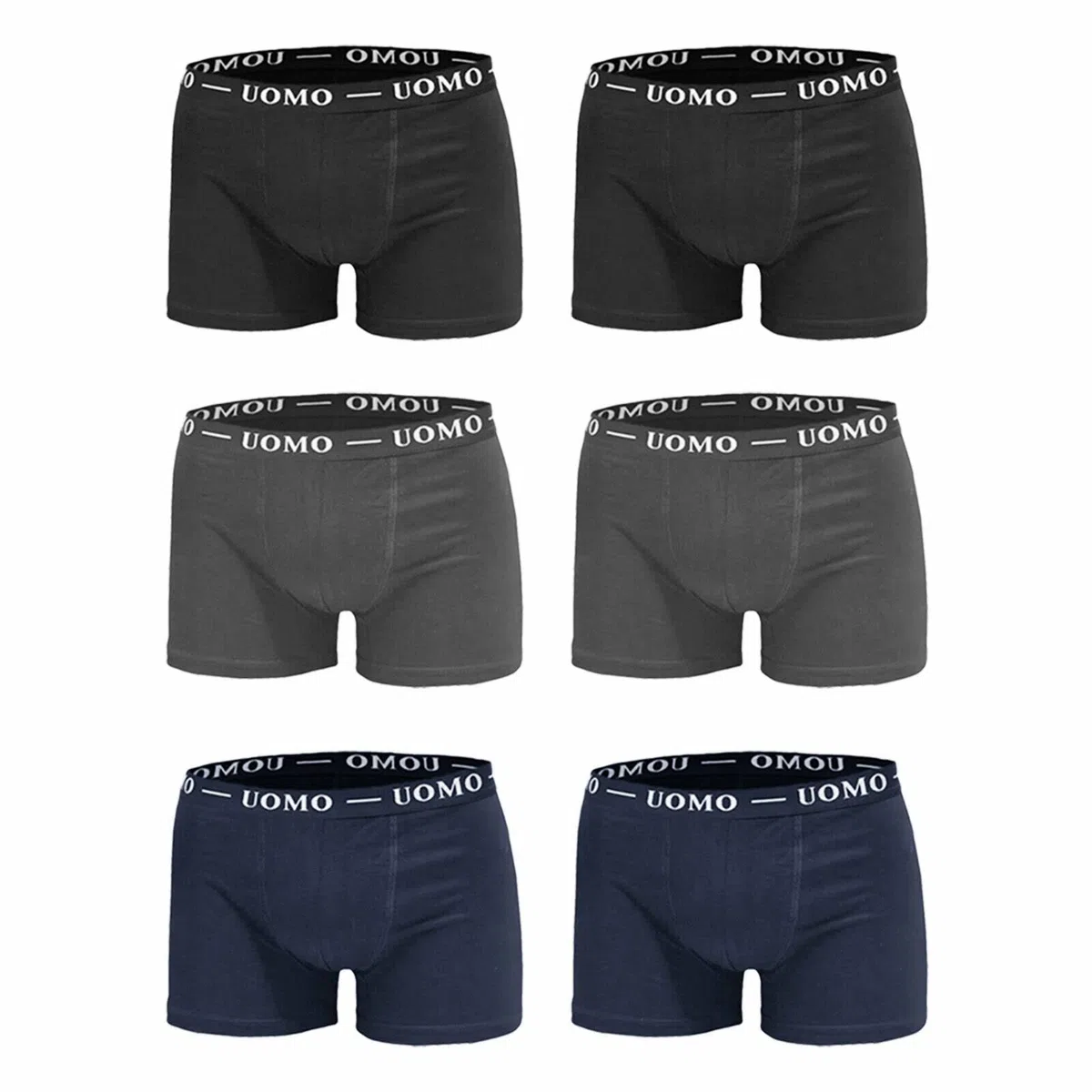 Toocool Stock 6 Pezzi Boxer Uomo Mutande Basic Intimo Cotone Lotto F1012-6
