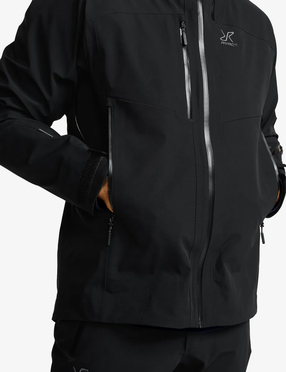 RevolutionRace Cyclone 3L Shell Jacket da Uomo, Giacca Impermeabile con Riflettori Recco per l'escursionismo