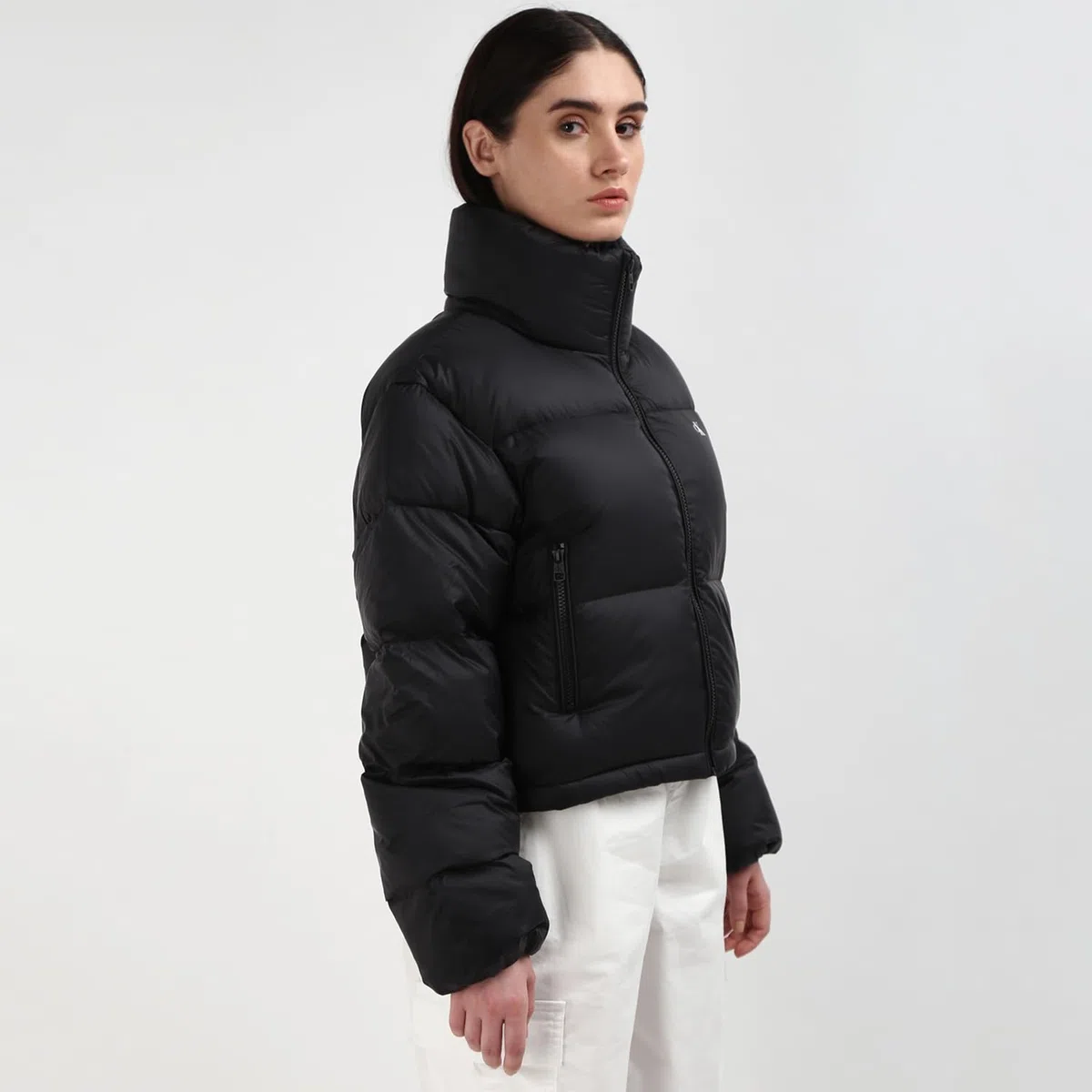 Calvin Klein Jeans Donna Piumino Down Cropped Puffer Corto