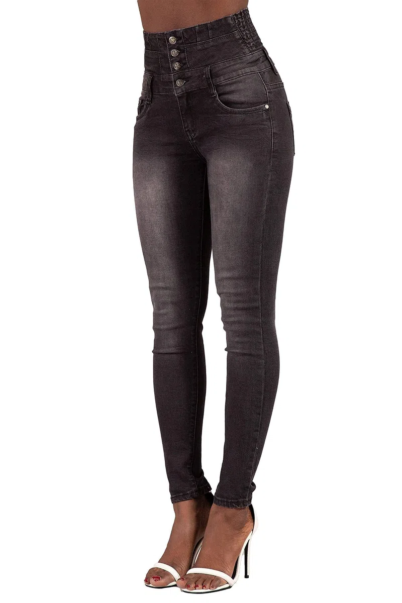 Glook Jeans Donna Vita Alta, Elasticizzati Comodo Tessuto di Cotone