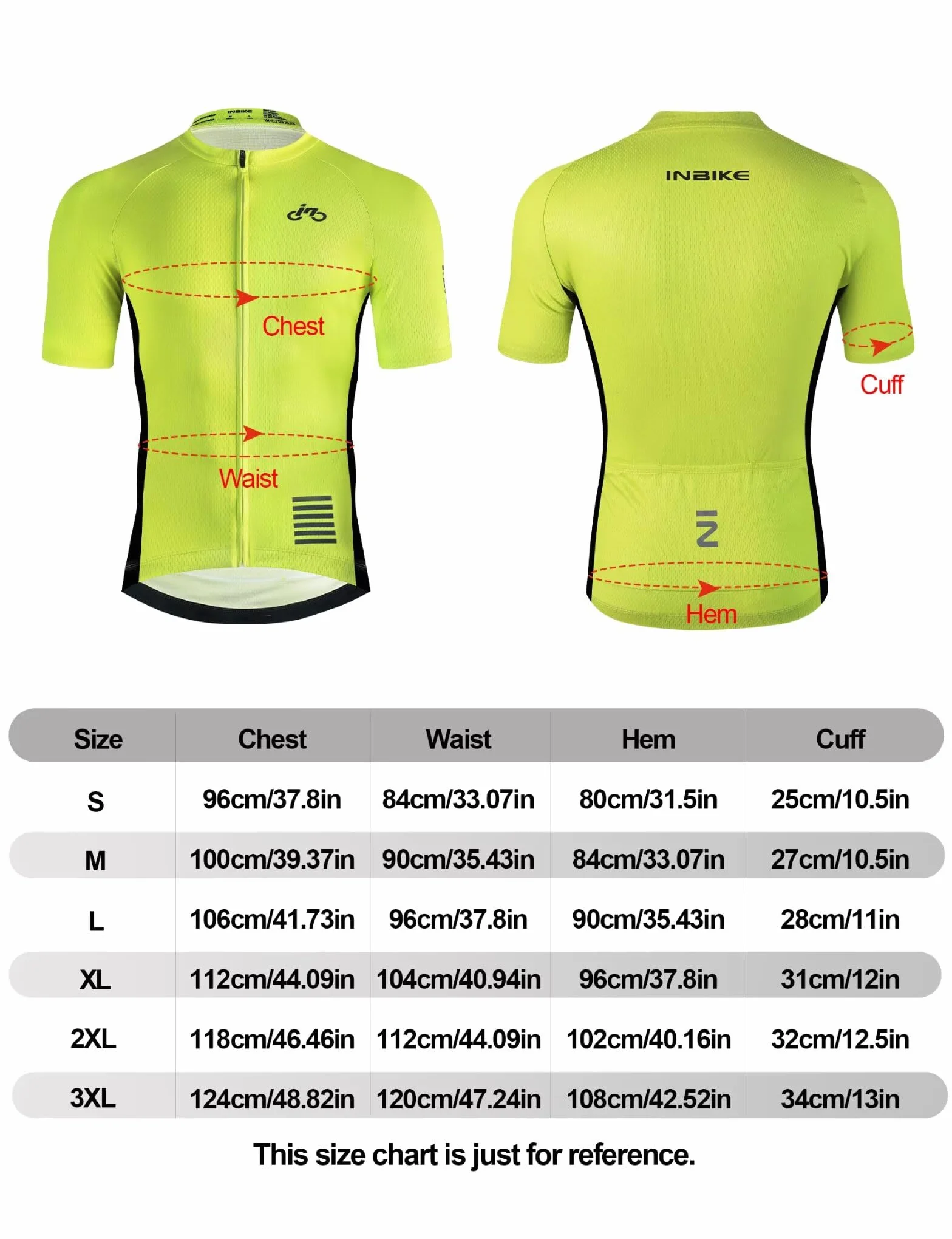 INBIKE Completo Ciclismo Uomo Estivo Maglia Ciclismo Salopette Bici da Strada Imbottite 3D Maglia MTB Asciugatura Rapida