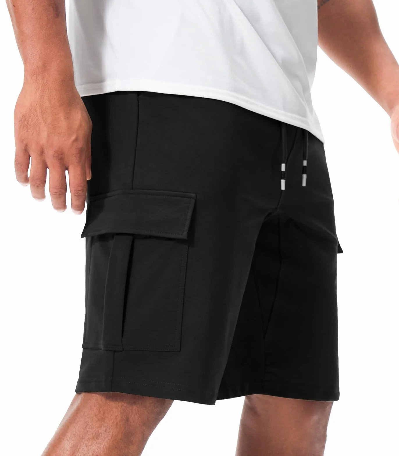 Suwangi Pantaloncini Uomo Pantaloni Corti Bermuda Cargo Sportivo Cotone Corsa Shorts Estivi con Multi-Tasca