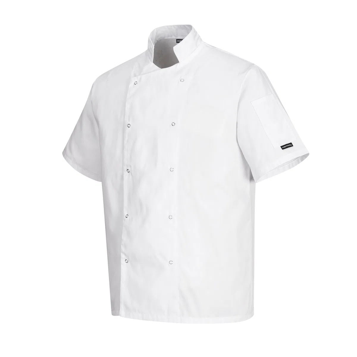 Portwest C733 Giacca da Chef Moderna e Leggera a Maniche Corte Cumbria Bianca, M