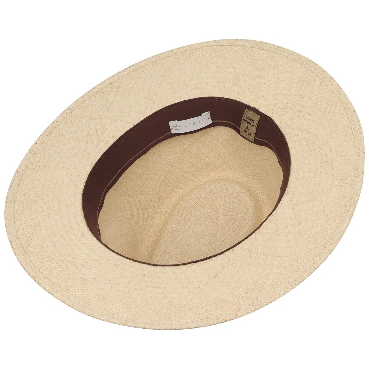 LIERYS The Striking Cappello Panama Traveller Paglia Fascia in Pelle Protezione UV 50 Unisex Primavera Estate