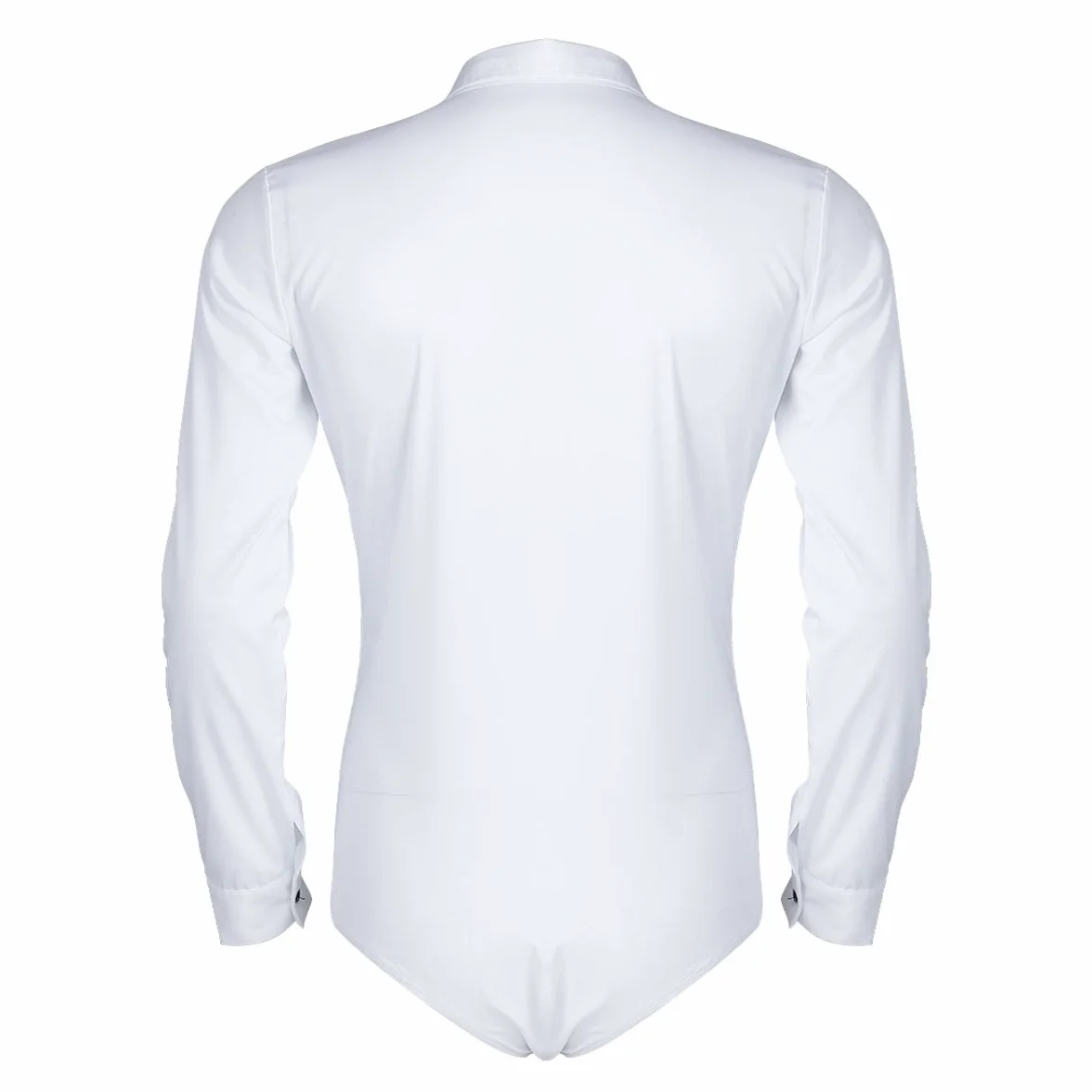 IEFIEL Camicia da Uomo Slim Fit Body da Ballo Latino Moderno Costumi da Danza con Cravatta a Farfalla Dancewear Prestazione Competizione Festa Spettacolo Nero Bianco