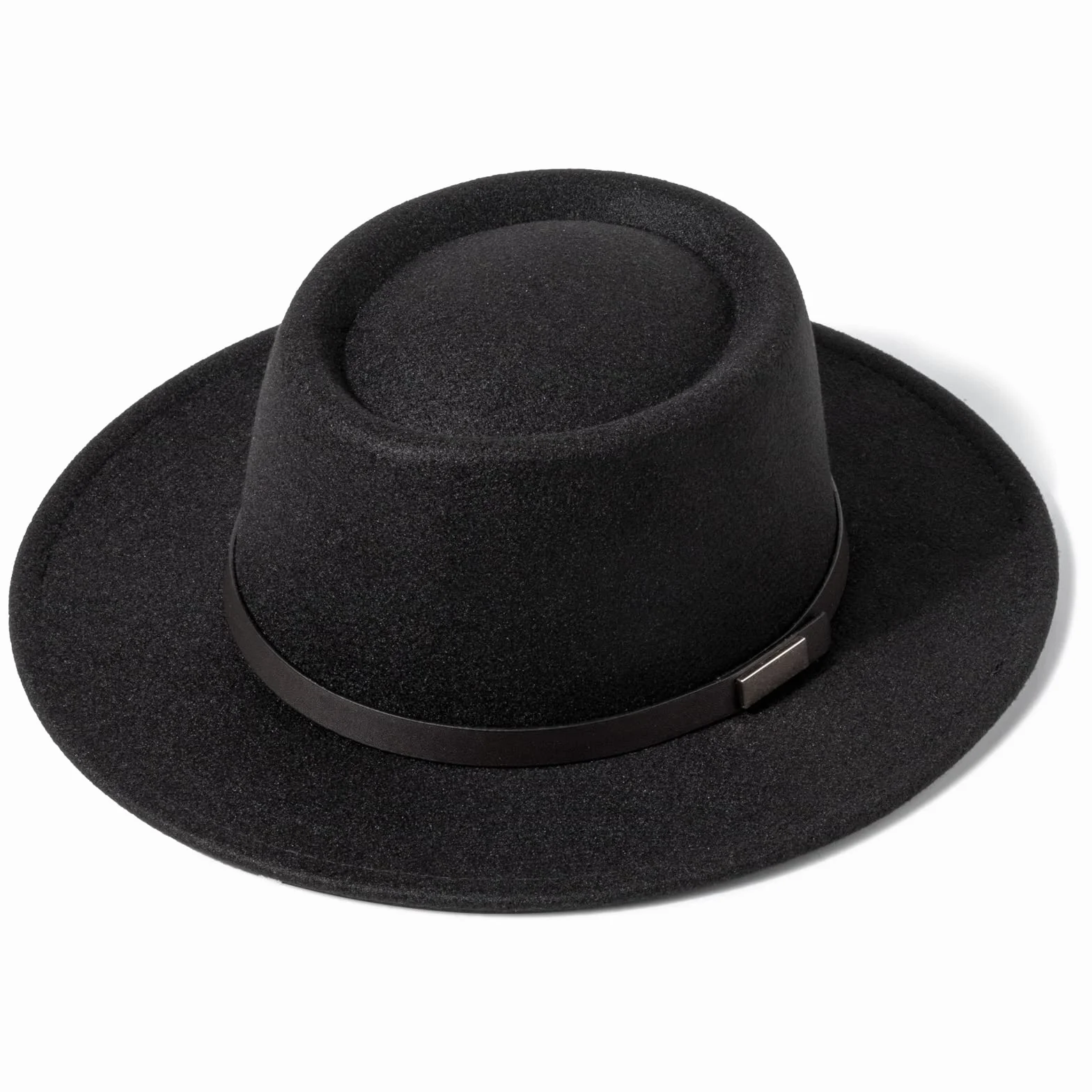 DRESHOW Cappello a tesa Larga Fedora per Donna Cappello Floscio Panama Retrò con Fibbia per Cintura