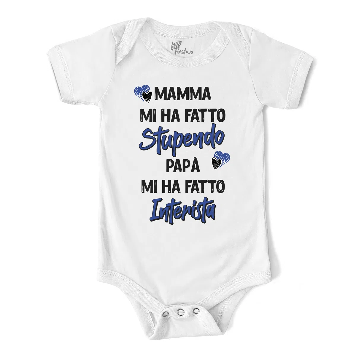 Body Neonato Mamma mi ha Fatto Stupendo Papà mi ha Fatto Interista - Baby Body Divertente Manica Corta 100% Cotone Morbido - Simpatica Idea Regalo Baby Shower