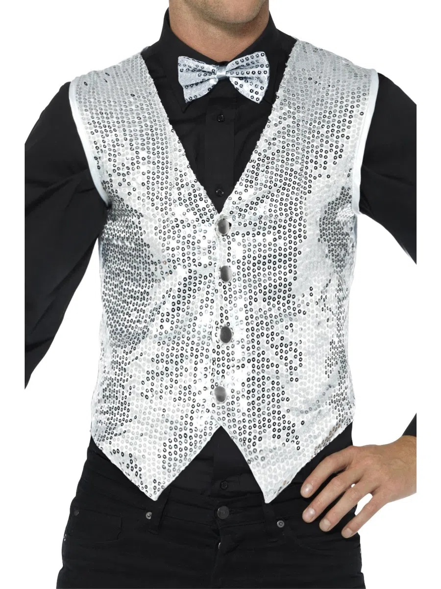 Smiffys Gilet con paillette,