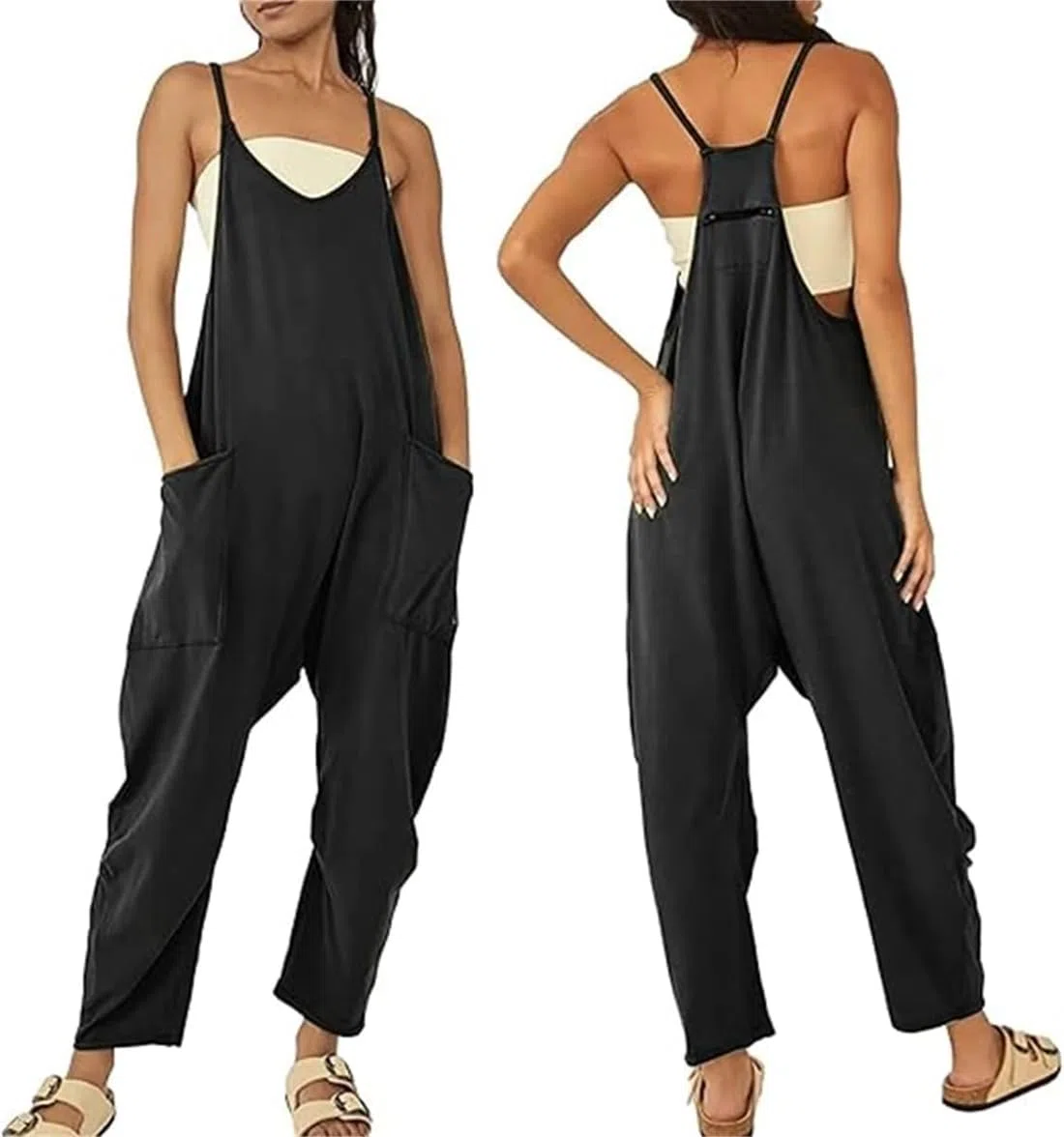 Lahloya Tuta premaman Lahloya Oversize, Tutina elastica regolabile con tasche