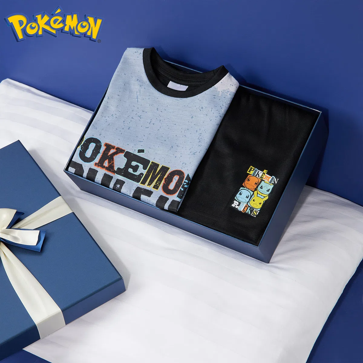 Pokémon Pigiama Corto Bambino, Indumenti Notte Traspiranti Tshirts Pantaloncini - Pikachu Regalo