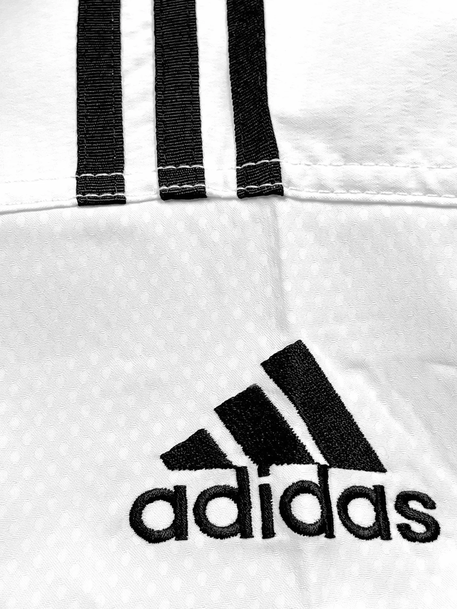 Adidas Adi Fighter Eco - Tuta da Taekwondo, a strisce, colore: Nero (190)