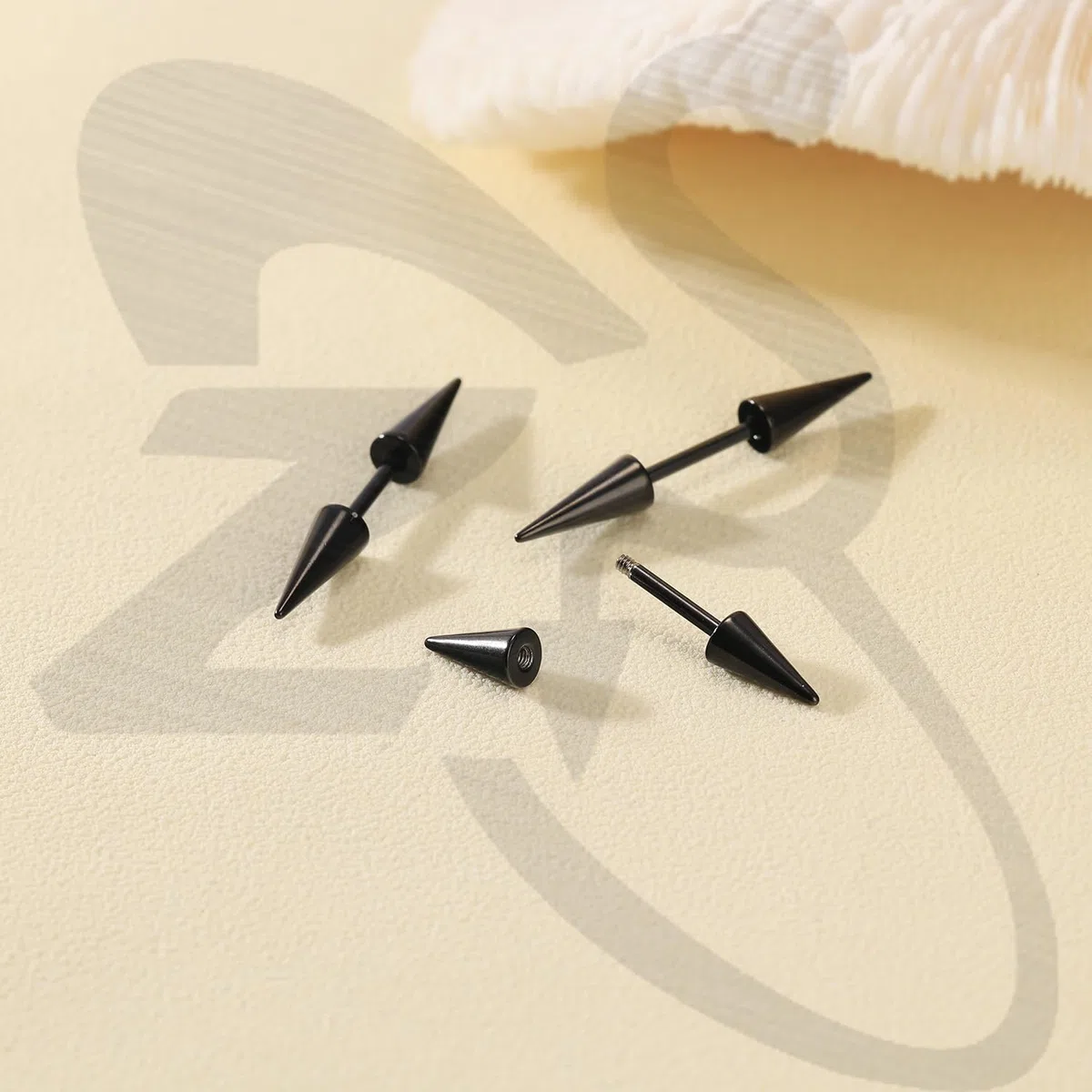 ZS 18 piercing per sopracciglio da 16 G, con barretta curva, per labbro, labbro, trago, elica, naso, ponte, anelli per donne e uomini