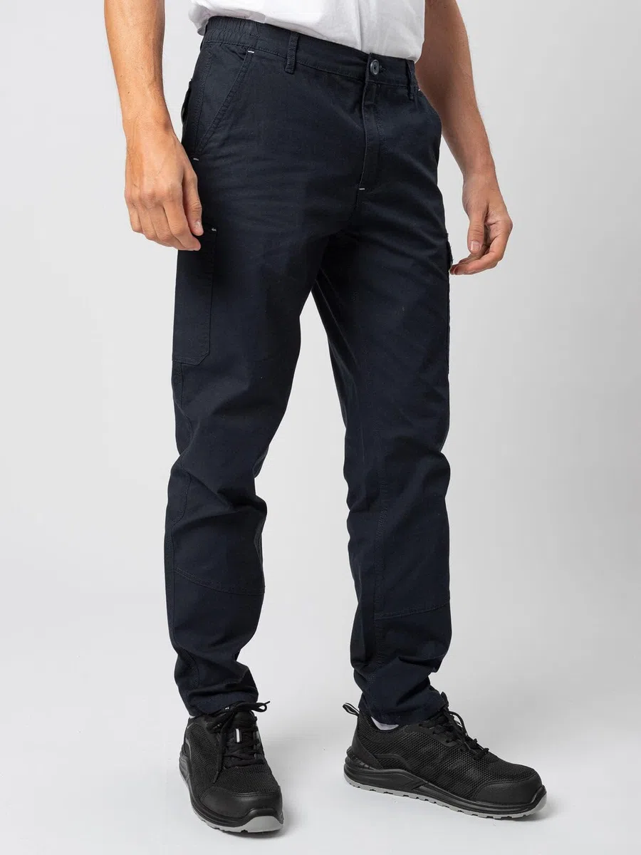 CHEMAGLIETTE! Pantaloni da Lavoro Uomo Power, 98% Cotone, Certificato CE CAT1, Multitasche, Elastici Vita