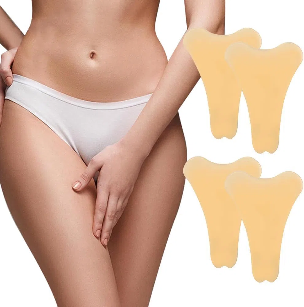 4 Pezzi Silicone Camel Toe Correttore Cameltoe Thongs Riutilizzabile Invisibili e Senza Cuciture per Leggings da Donna Costumi Bagno Abbigliamento Pantalone Yoga