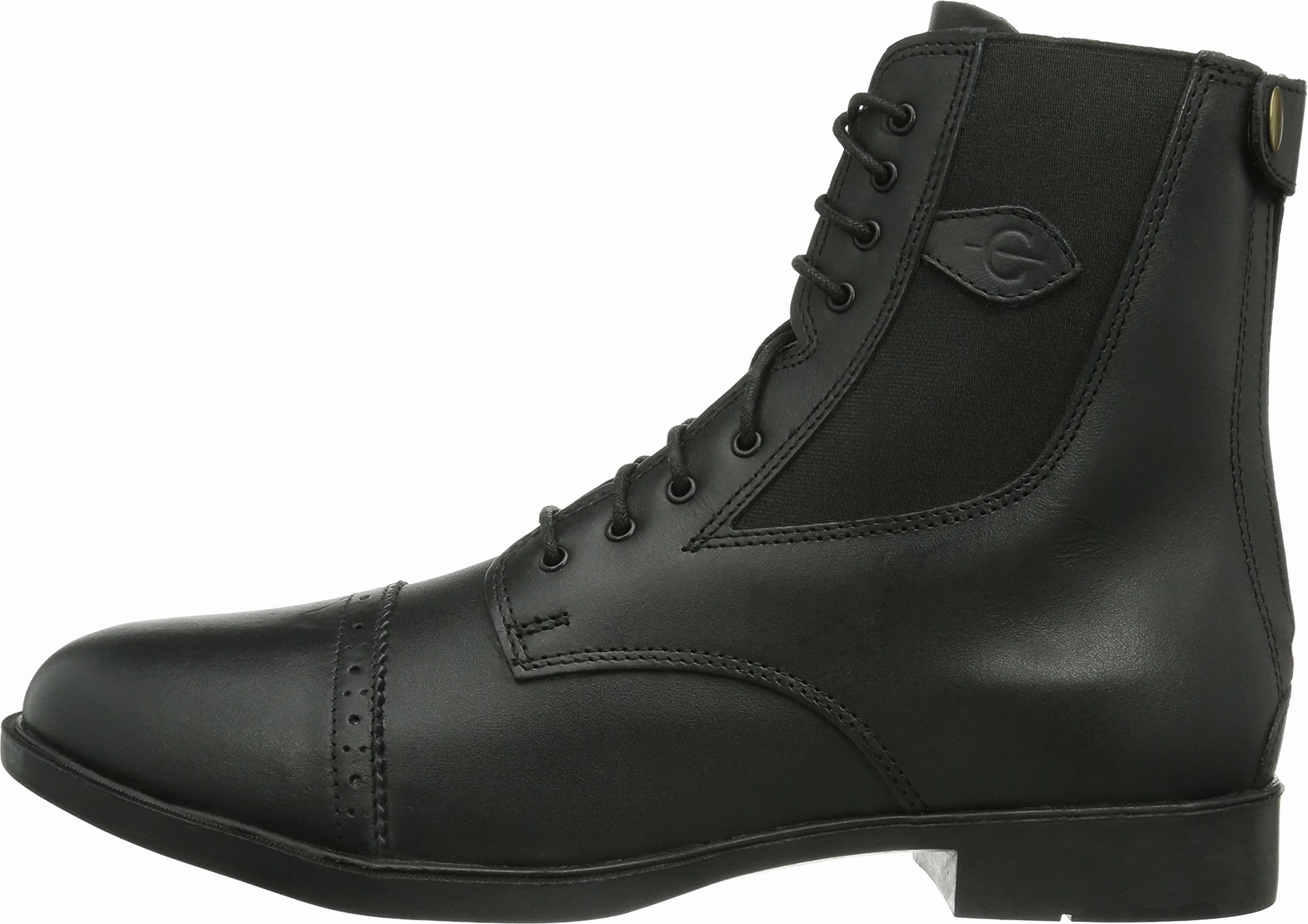 Kerbl Stivaletti stringati Monaco, Stivaletti in pelle per equitazione - Unisex adulti, Black, 45 EU