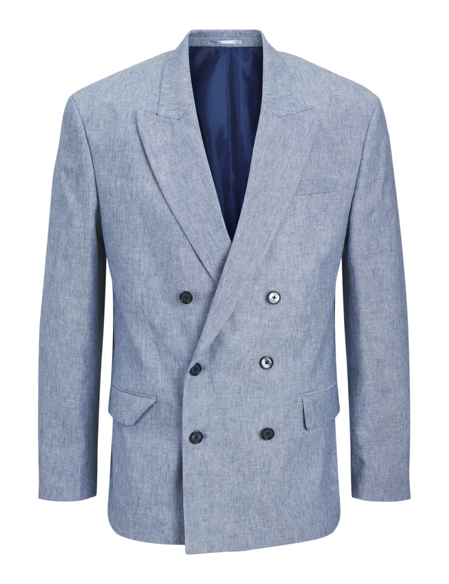 JACK & JONES Jprriviera Linen Db Relaxed Fit Blazer Uomo