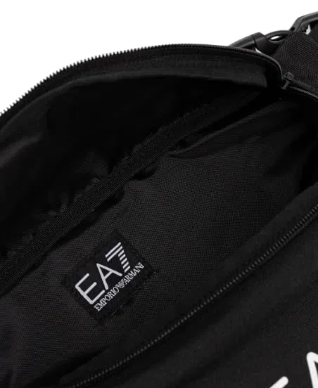 Borsa marsupio uomo EA7 Emporio Armani black/white logo UB26EA03 7X000073 AF19722
