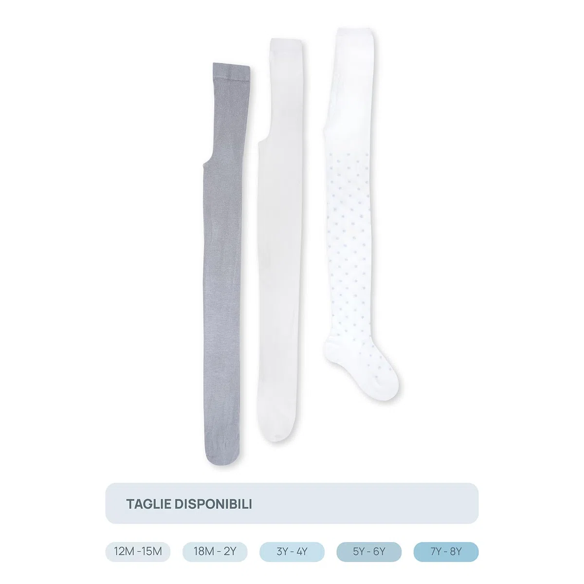 Chicco, Set Collant Bambina, Calzamaglia in Caldo Cotone, Calze Bambina, Designed in Italy