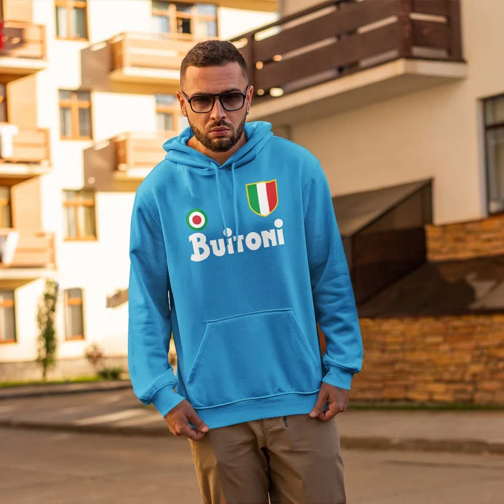 love print Felpa Napoli Sartoriale Idea Regalo Festa del papà - Unisex Cotone Felpato