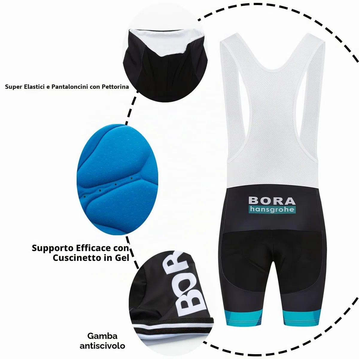 Abbigliamento Ciclismo da Uomo Maniche Corte Completo Bici Completo Ciclismo Manica Corta Tuta Ciclismo Uomo