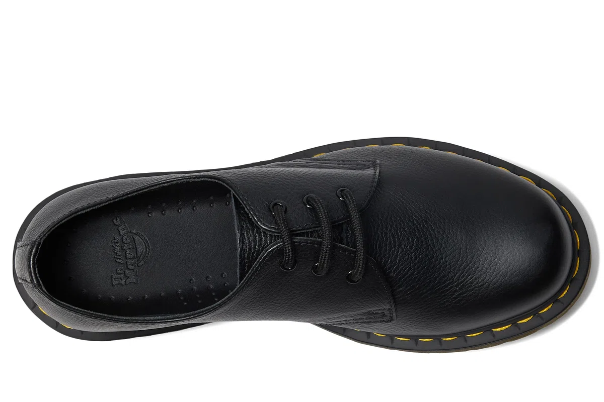 Dr. Martens 1461, Scarpe stringate Donna, Nero(Black Virginia), 38 EU
